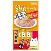 CIAO chura Katsuobushi + wooden clapper (14 g x 4 pieces) 宗田鰹+木魚醬 (14gX 4塊) 